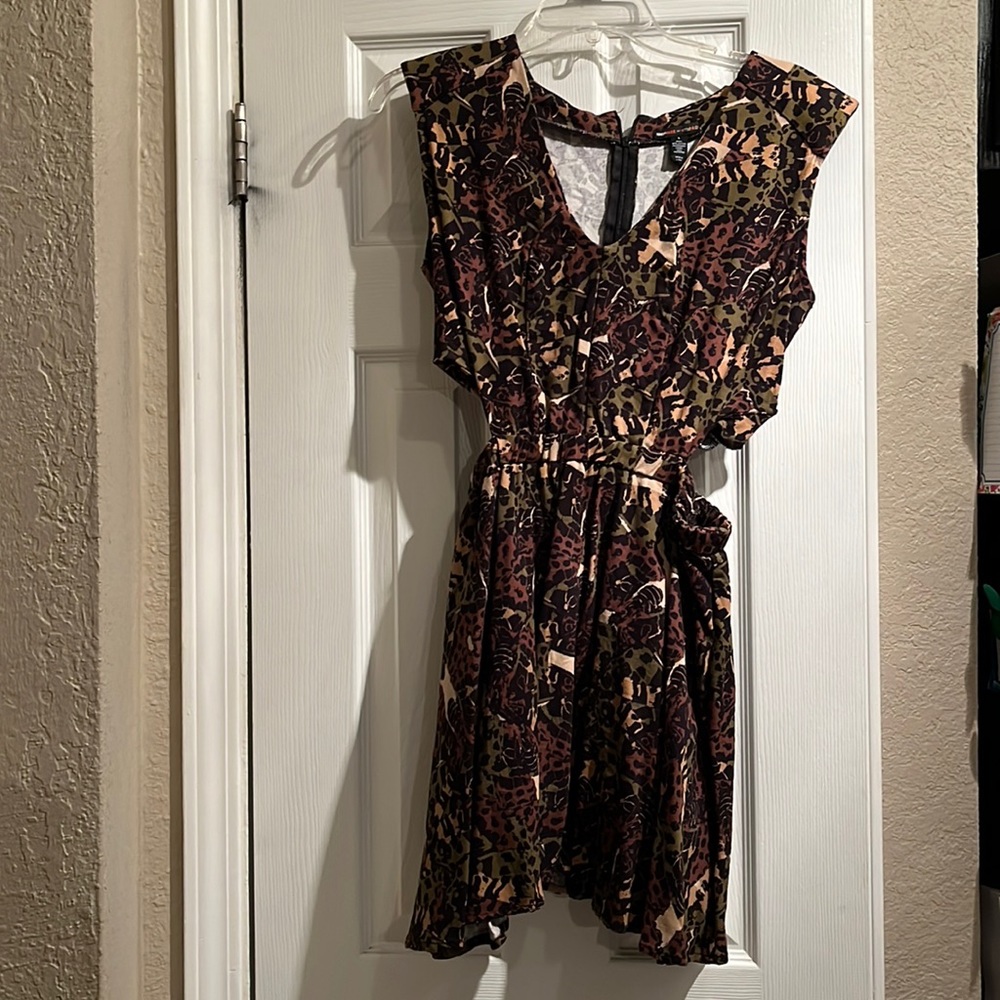 Camo Cut Out Dress